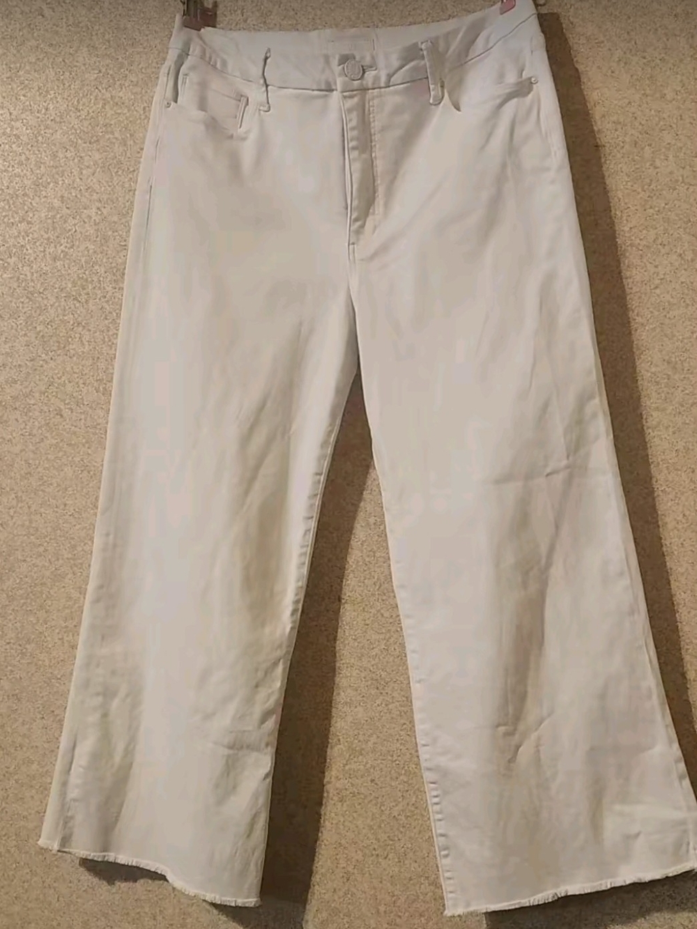 Kut from the Kloth Off-White Wide-Leg Jeans